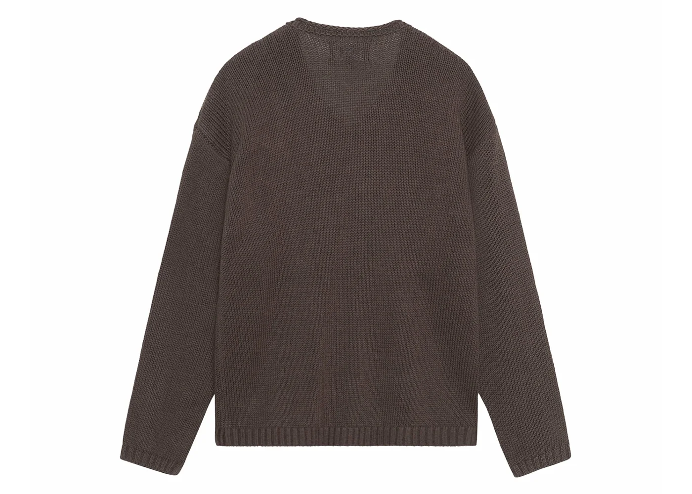 トップス stussy EMBROIDERED V-NECK LOGO SWEATER Stüssy Stussy Embroidered V-Neck Logo Sweater Brown | REVERSIBLE