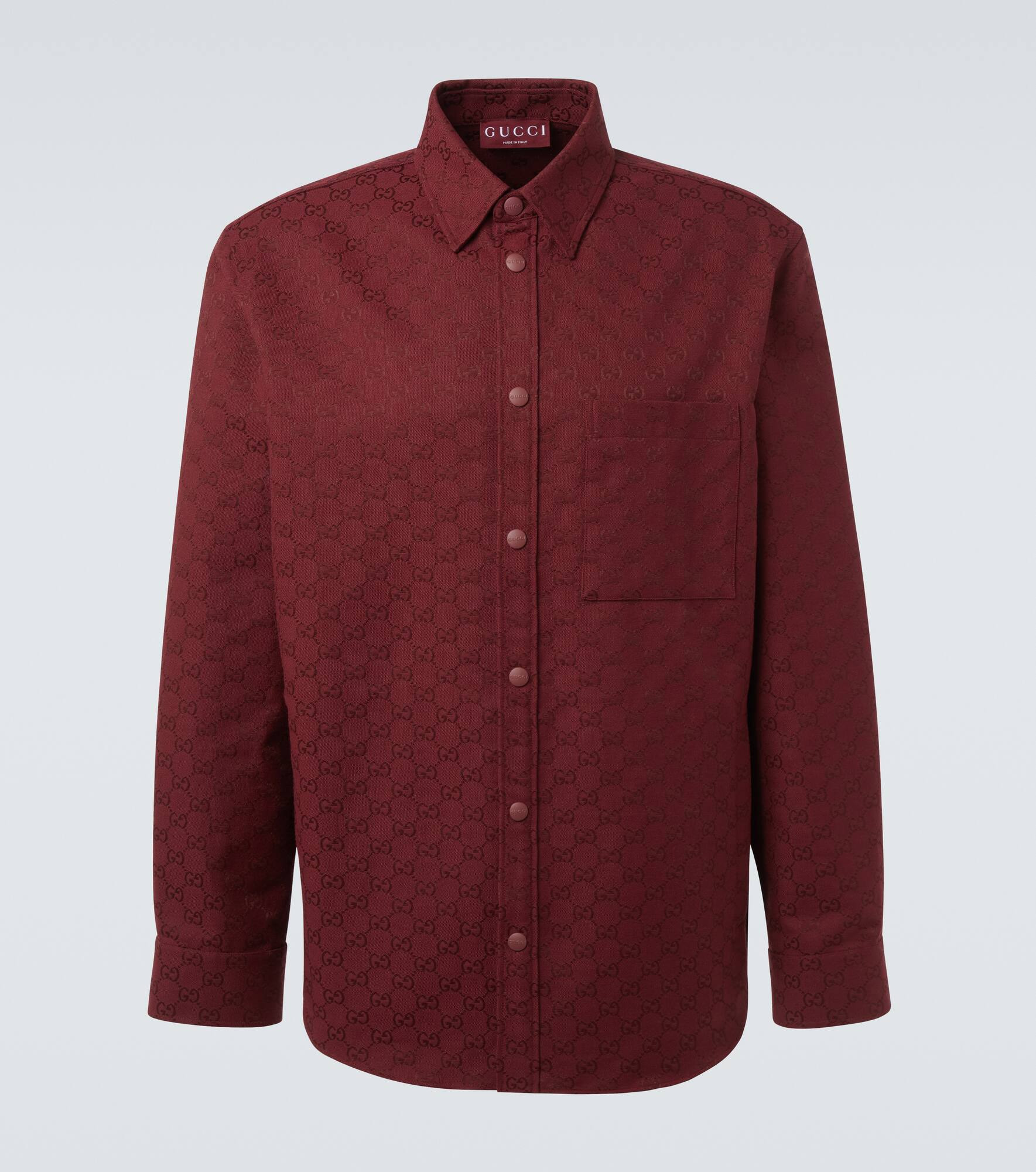 GG Canvas cotton-blend shirt - 1