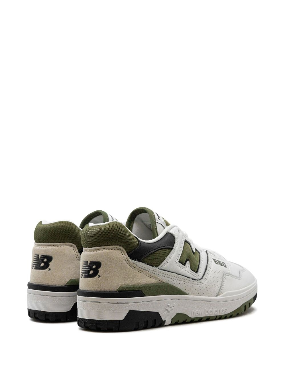 550 "White/Dark Olive" sneakers - 4