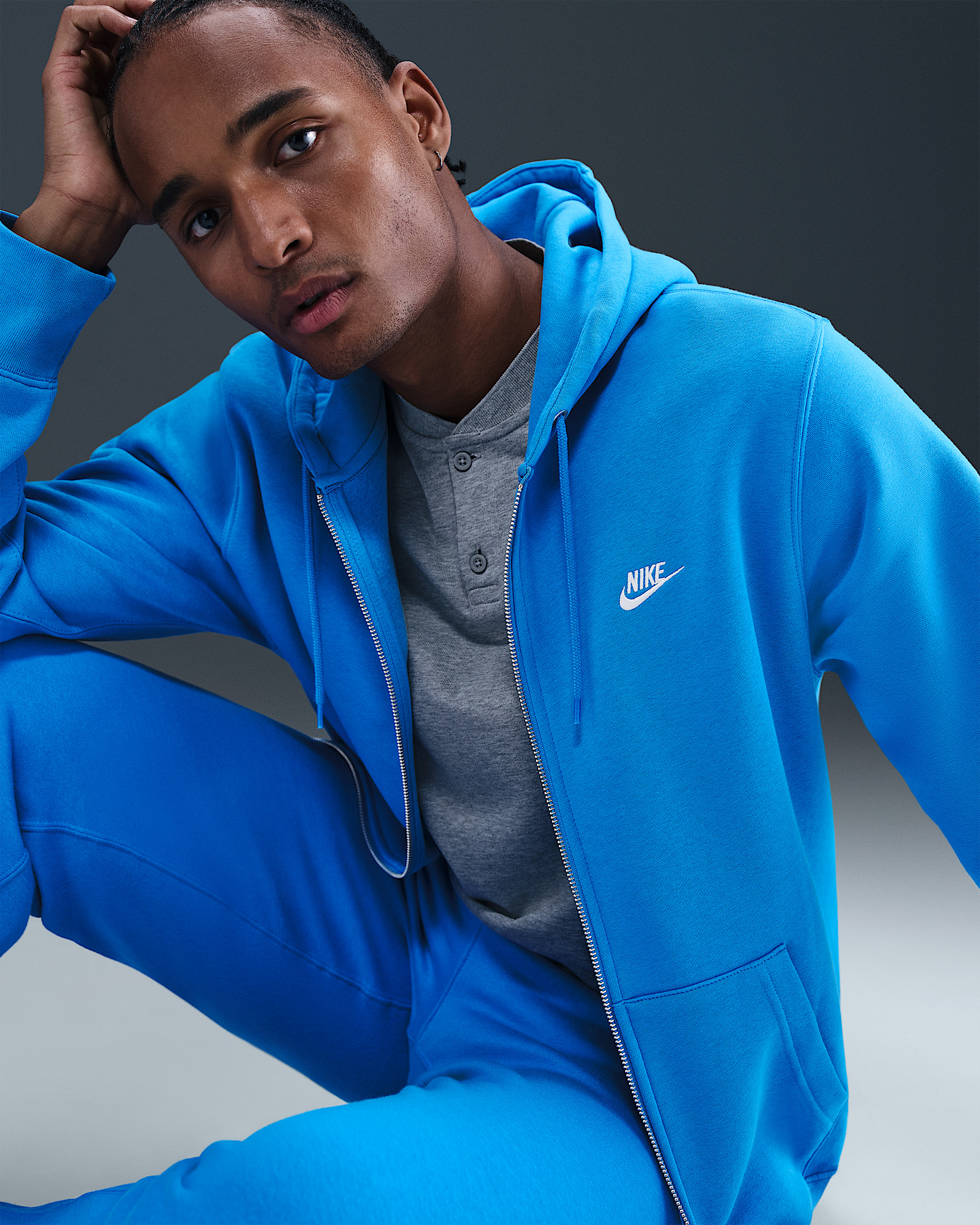Nike Club Men's Full-Zip Fleece Hoodie - 3