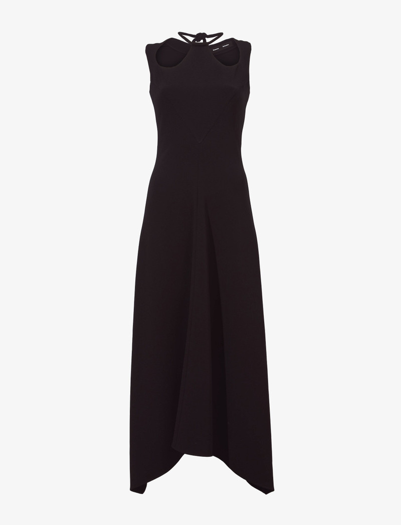 Matte Viscose Crepe A-Line Dress 1