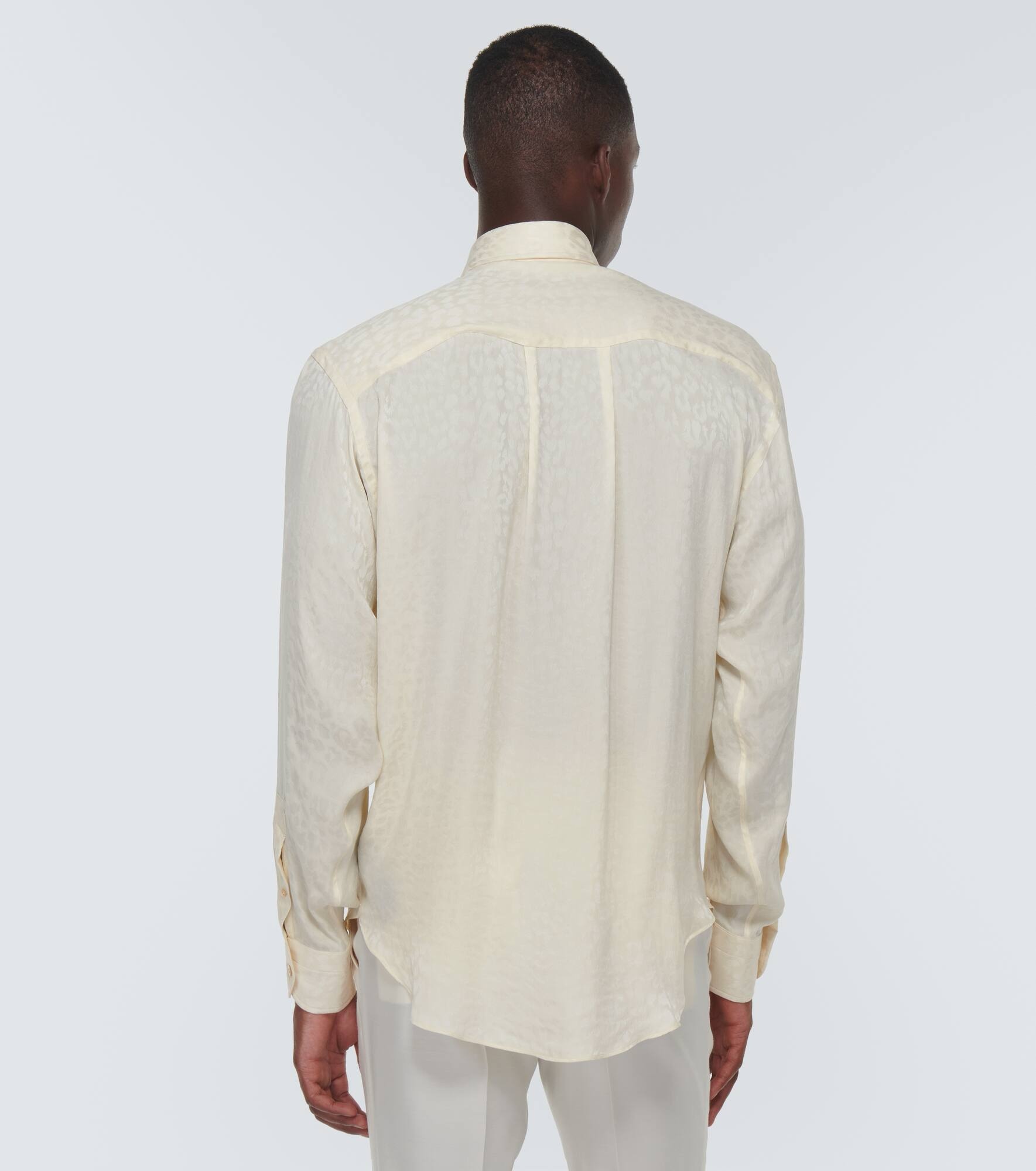 Jacquard silk shirt - 4