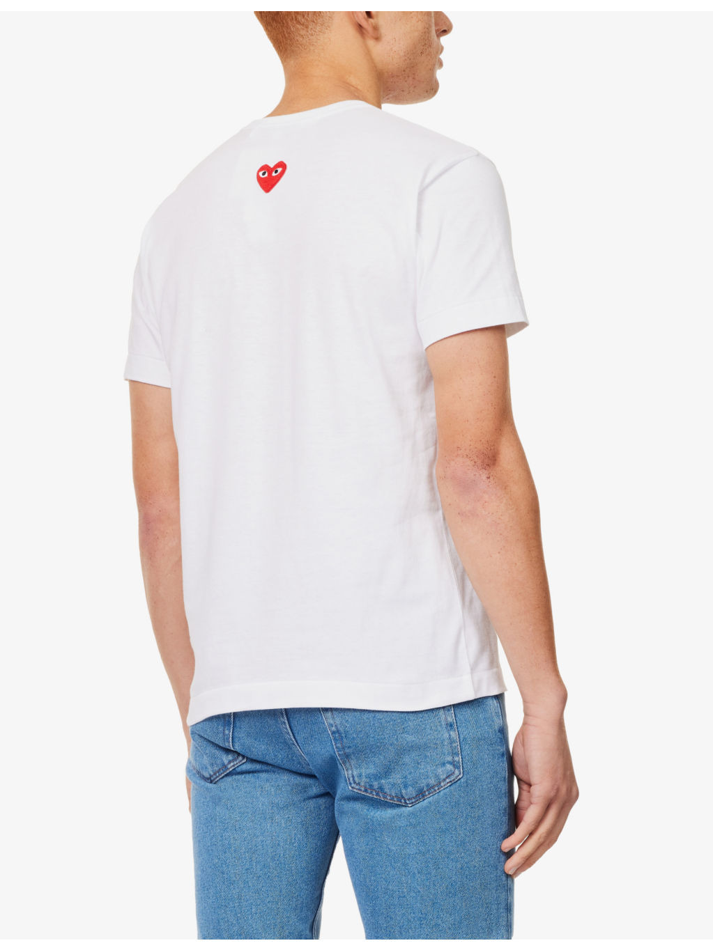 Brand-patch crew-neck regular-fit cotton-jersey T-shirt - 4