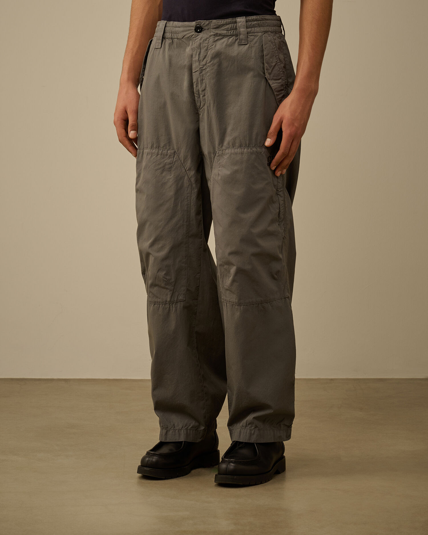 Cotton Rip Stop Loose Pants - 3