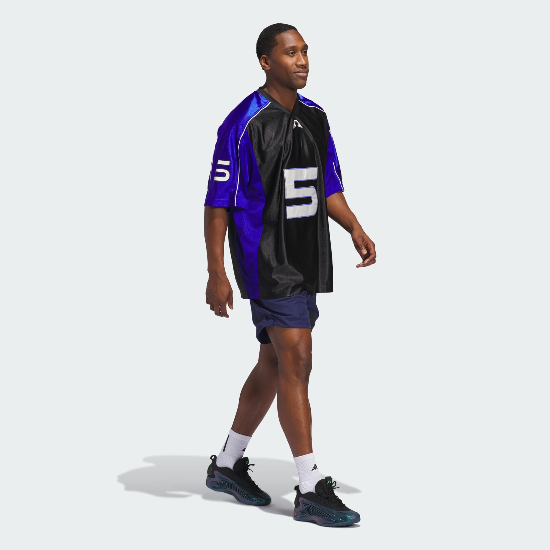 ★★Adairs★★ Anthony Edwards Short Sleeve Jersey Black JC7 adidas Anthony Edwards Short Sleeve Jersey | adidas | REVERSIBLE