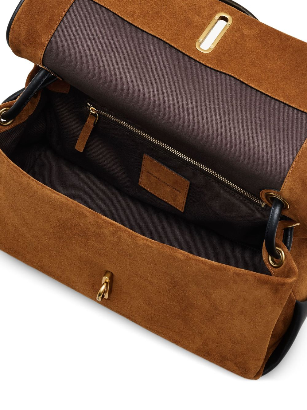medium suede shoulder bag - 4