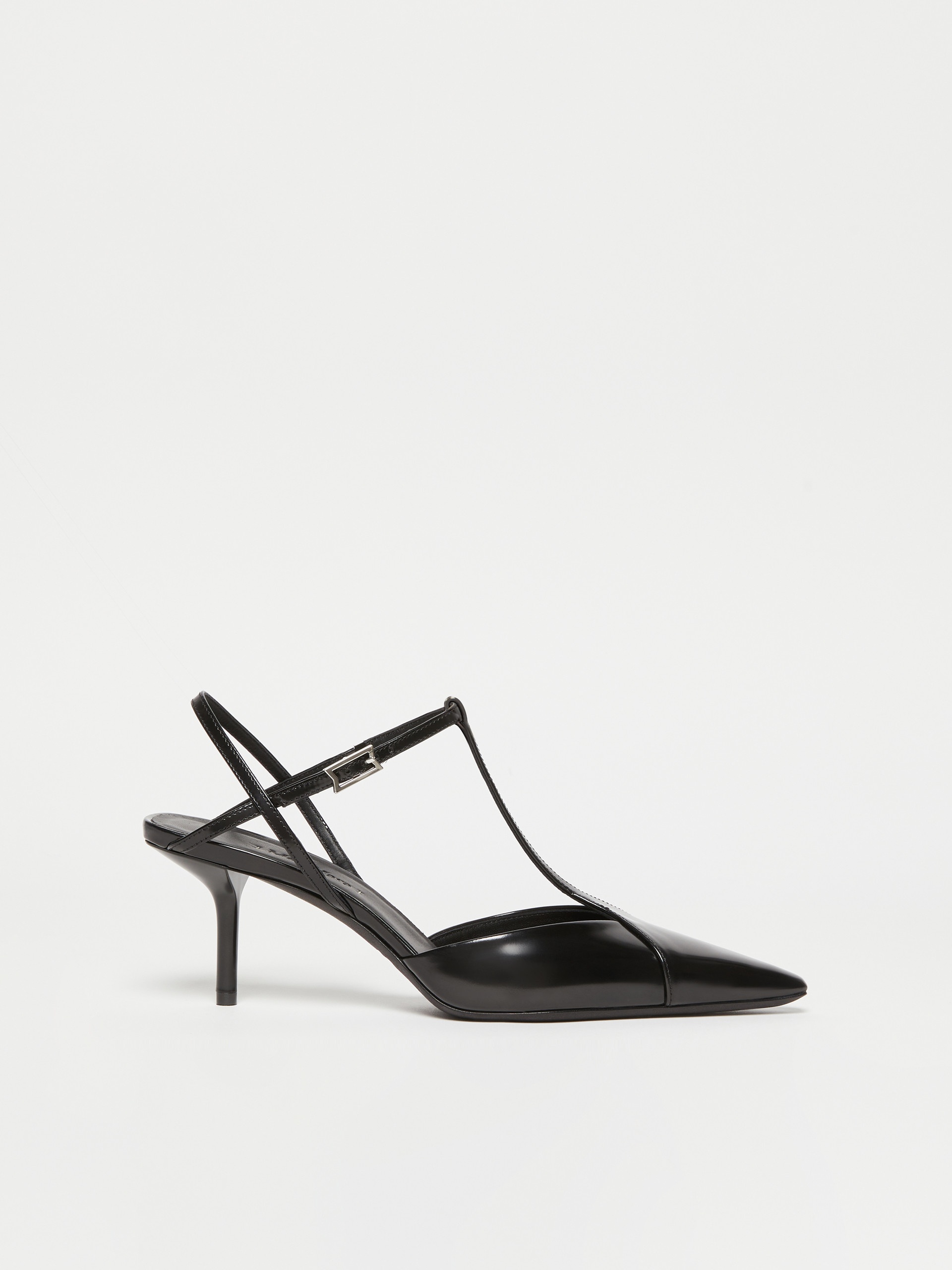 SSILKWAY Buffed leather slingbacks - 1