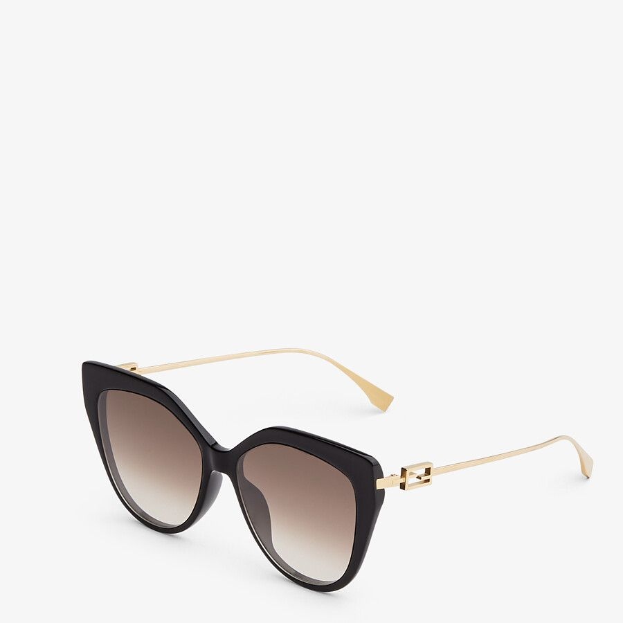 Black acetate and metal sunglasses - 2