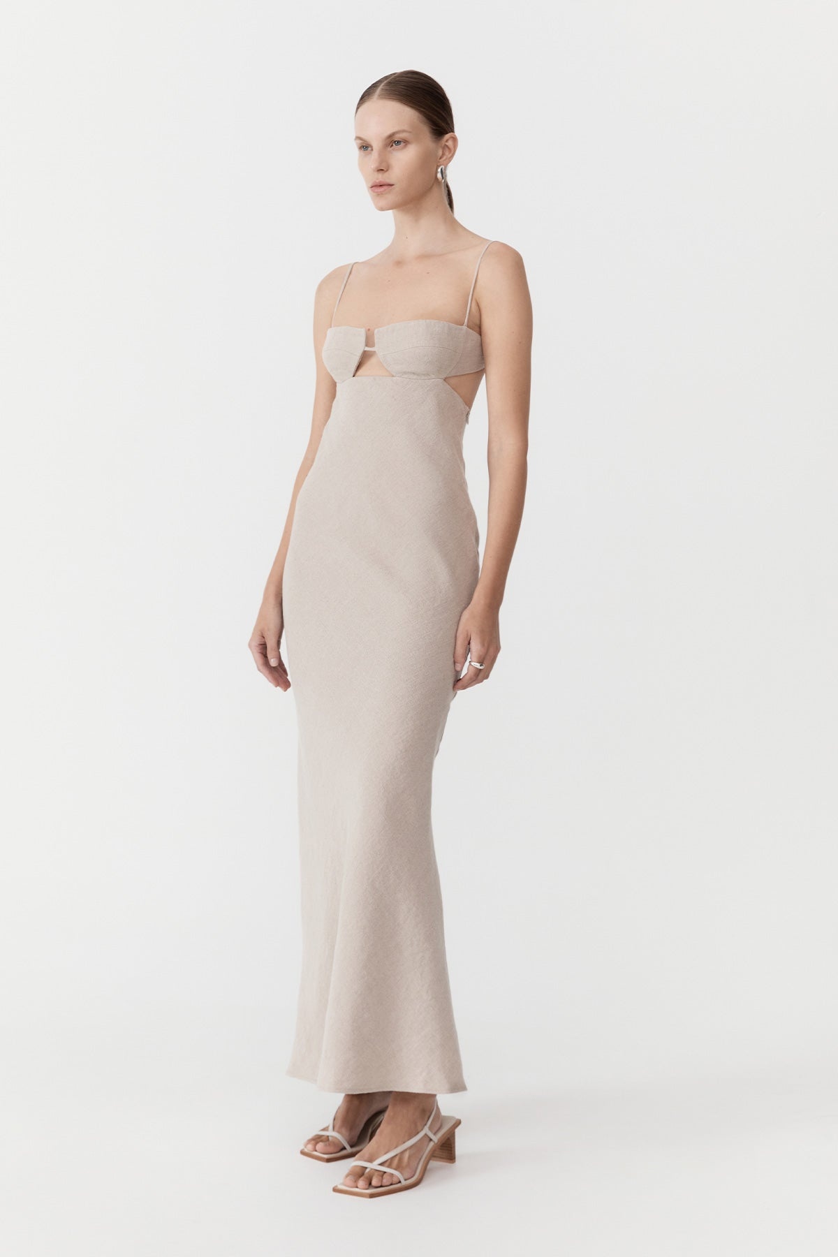 Linen Resort Dress - Natural - 7
