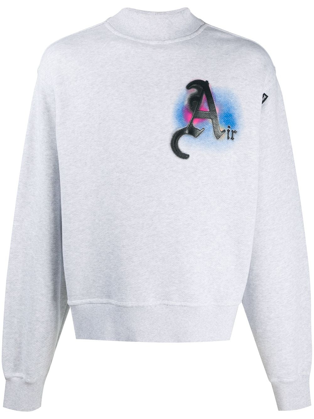 'Air'-patch mock-neck sweatshirt - 1