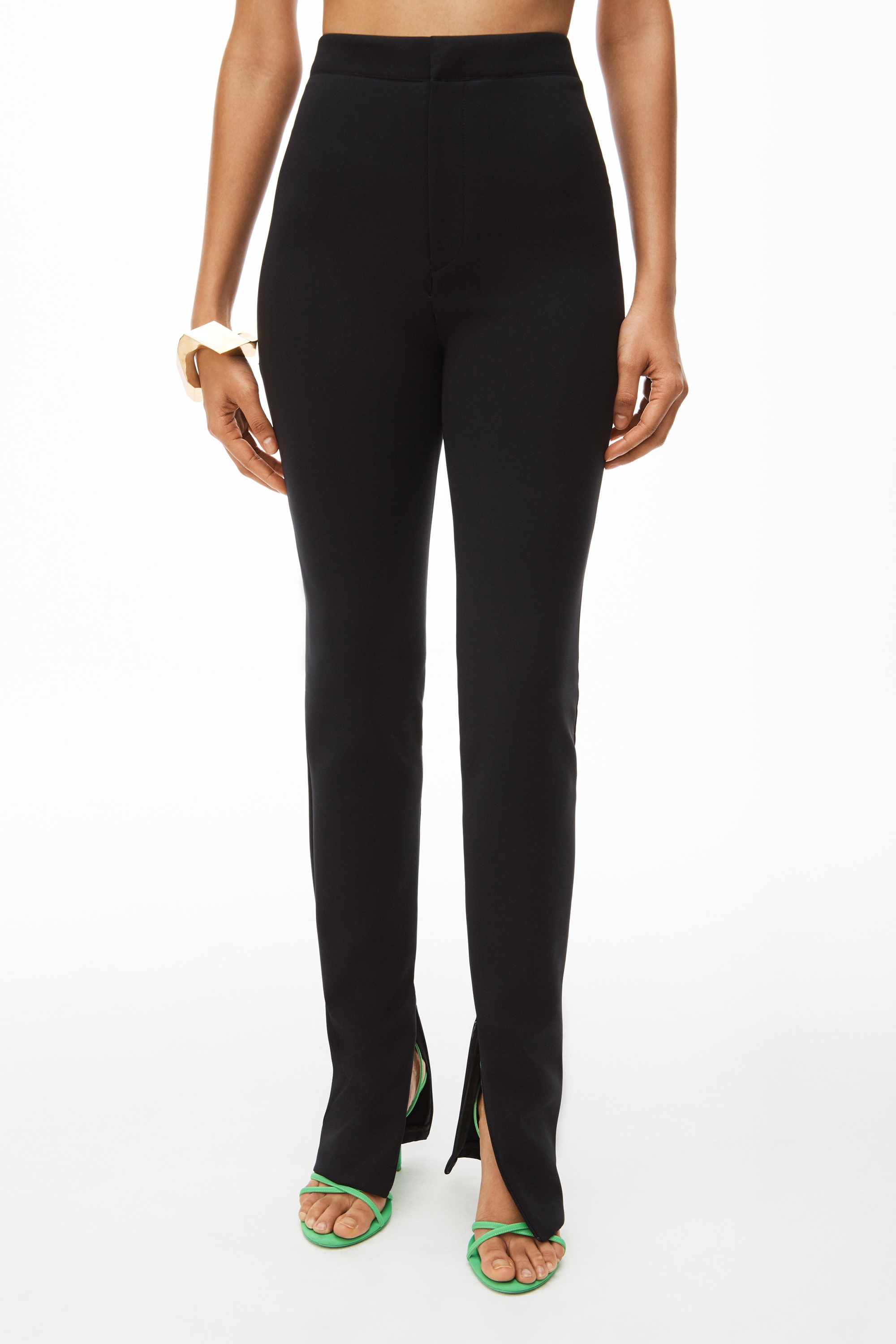 CIGARETTE PANT IN NEOPRENE JERSEY - 3