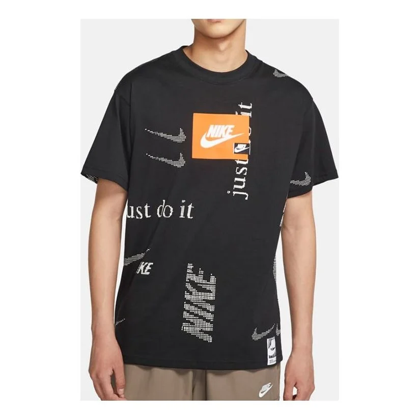 Nike Sportswear Pattern Short Sleeve Black CW0378-010 - 1