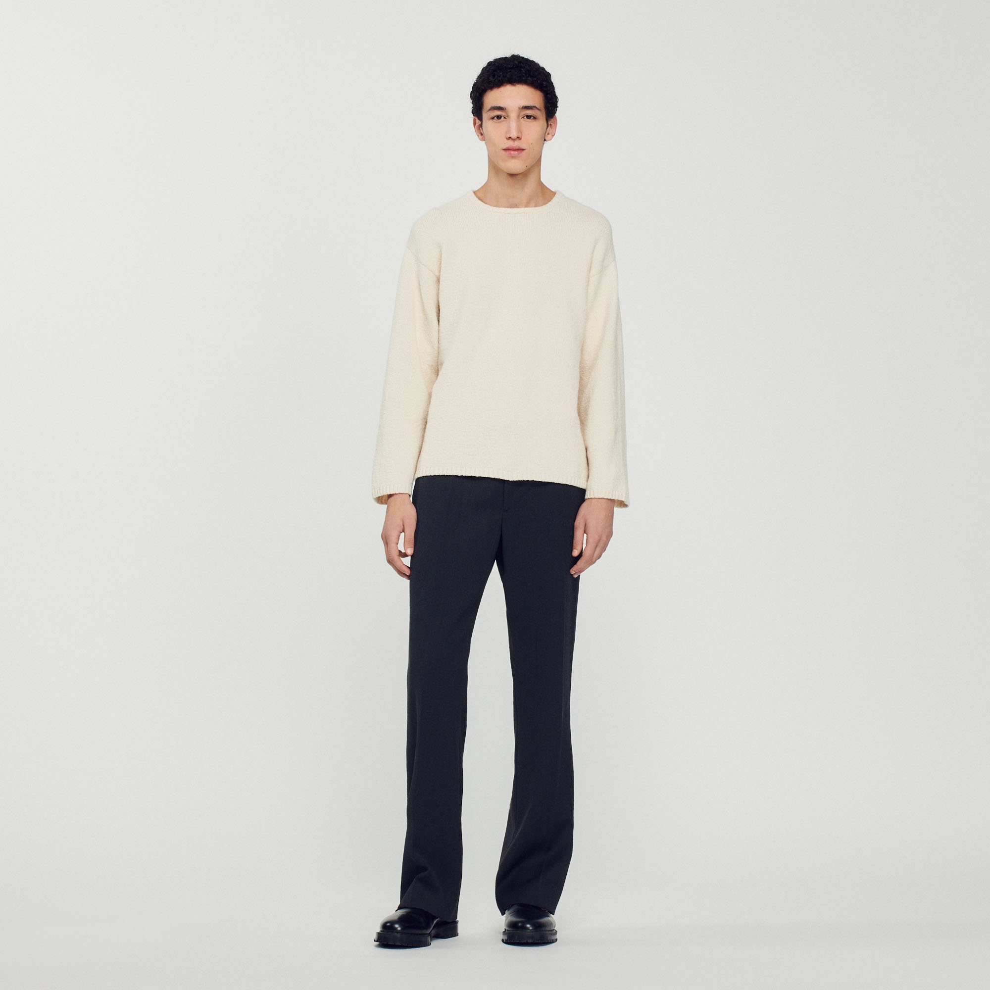 Bouclé knit sweater - 3