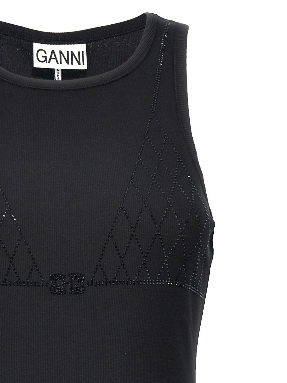 Rhinestone tank top - 3