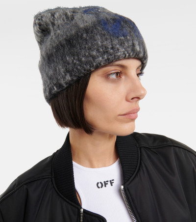 Off-White Label mohair-blend beanie outlook