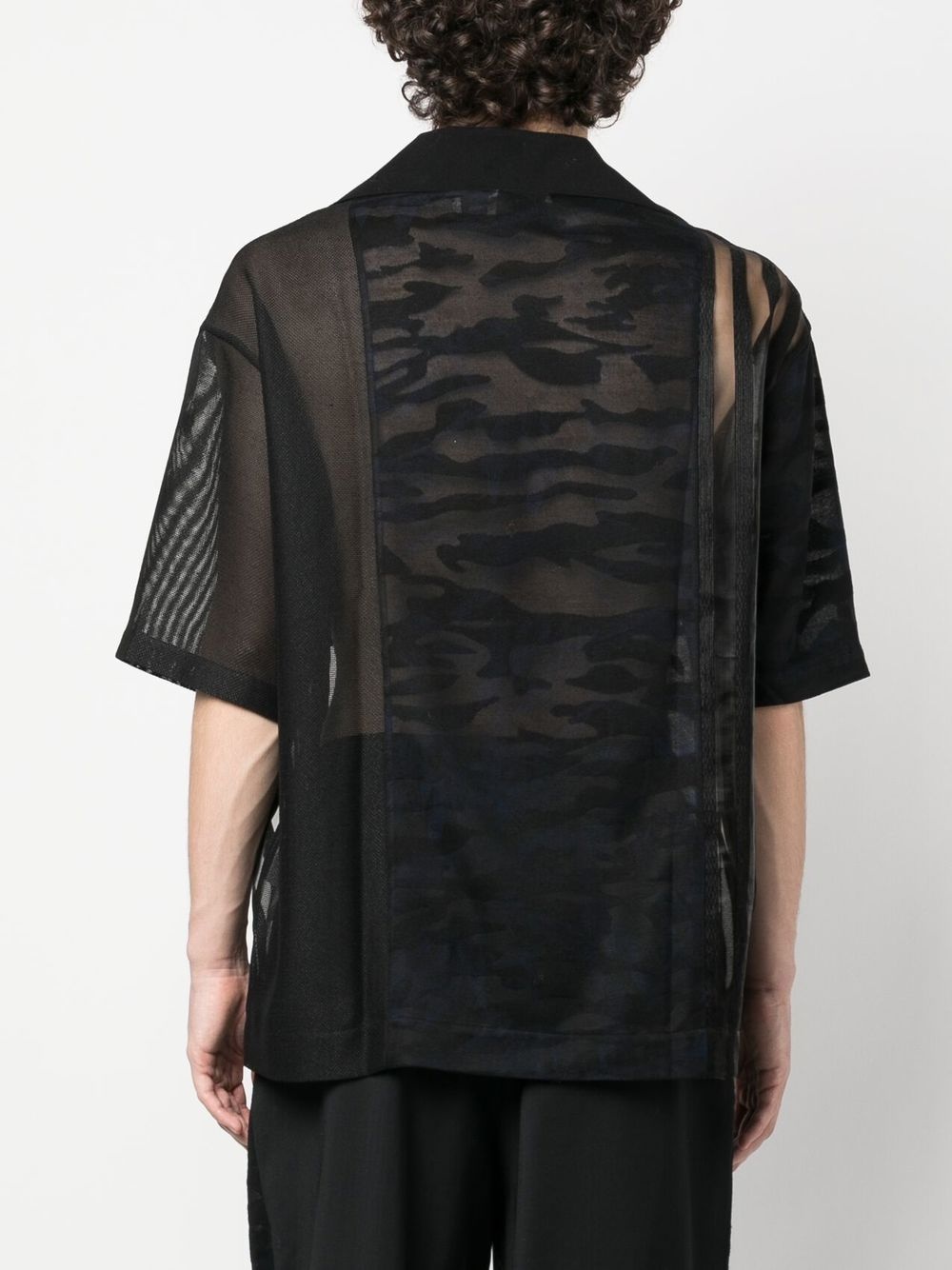 semi-sheer polo shirt - 4