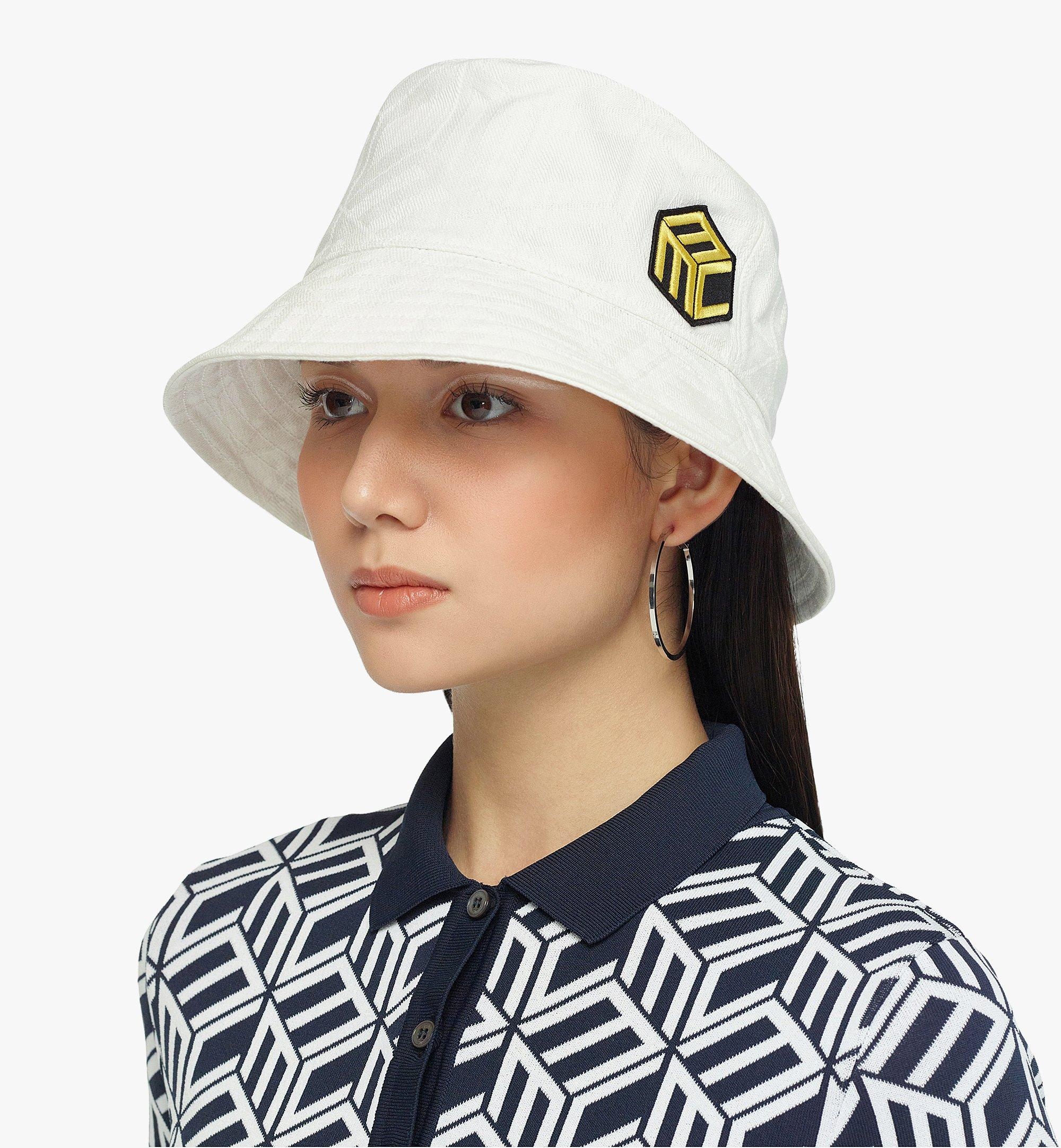 Bucket Hat in Cubic Monogram Denim Jacquard - 4