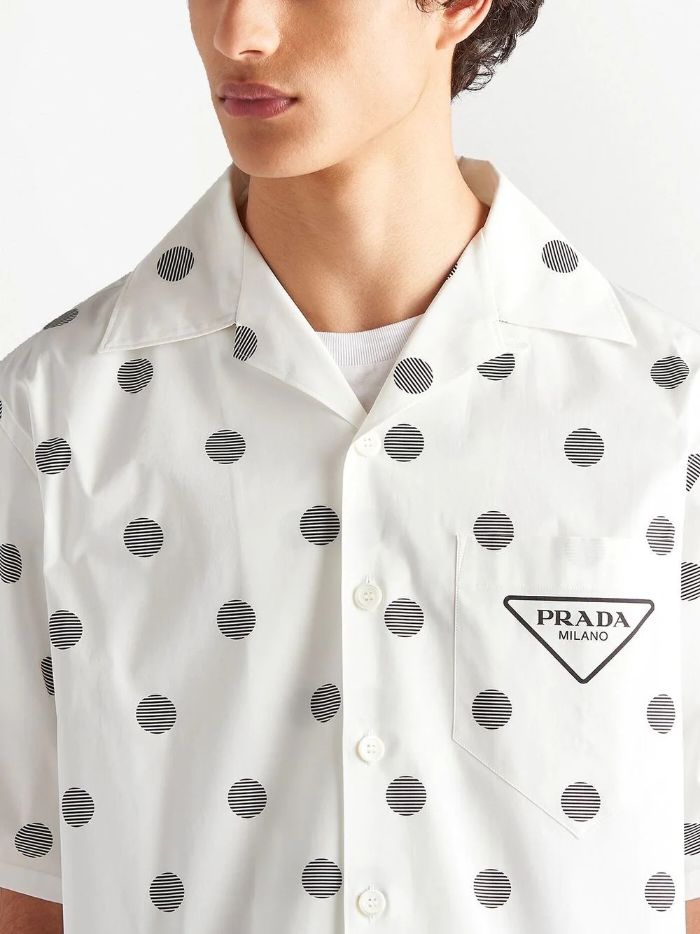 polka dot short-sleeve shirt - 5