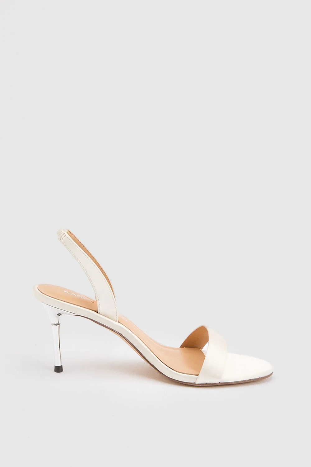 Satin Heeled Sandal - 1