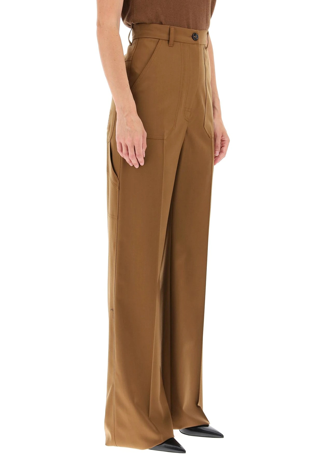 WOOL TWILL TROUSERS - 3