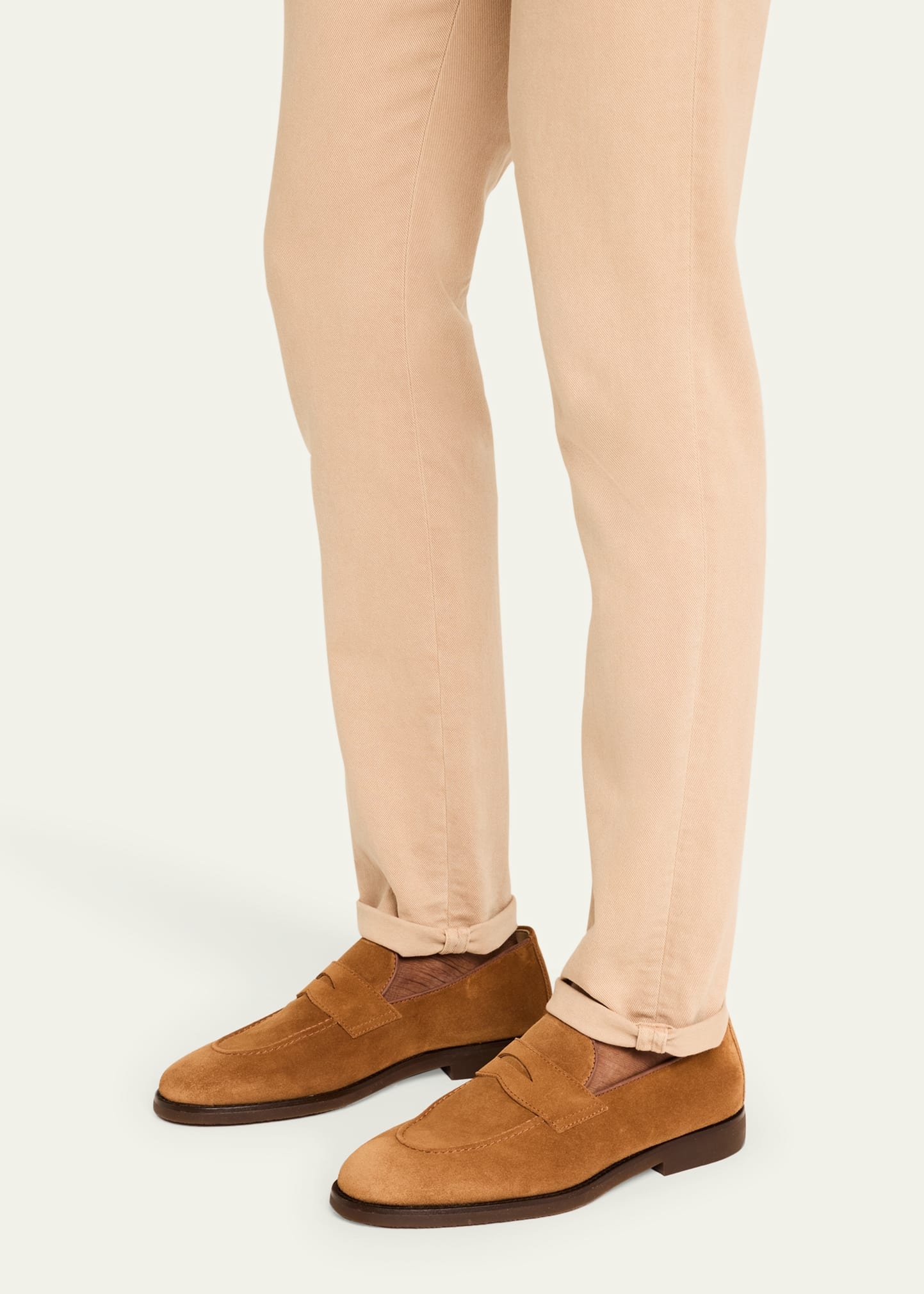 Men's Suede Penny Loafers - 2