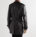 Frank Belted Leather Trench Coat - 9