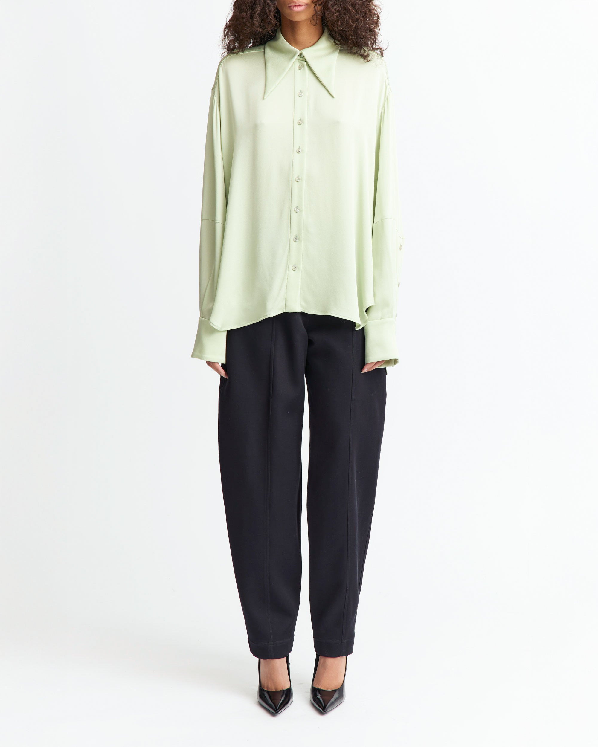 ELDA TOP IN SATIN BACK CREPE - 2