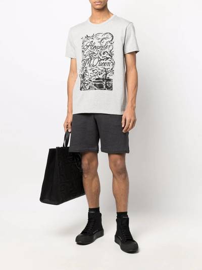 Alexander McQueen logo-embroidered cotton T-shirt outlook