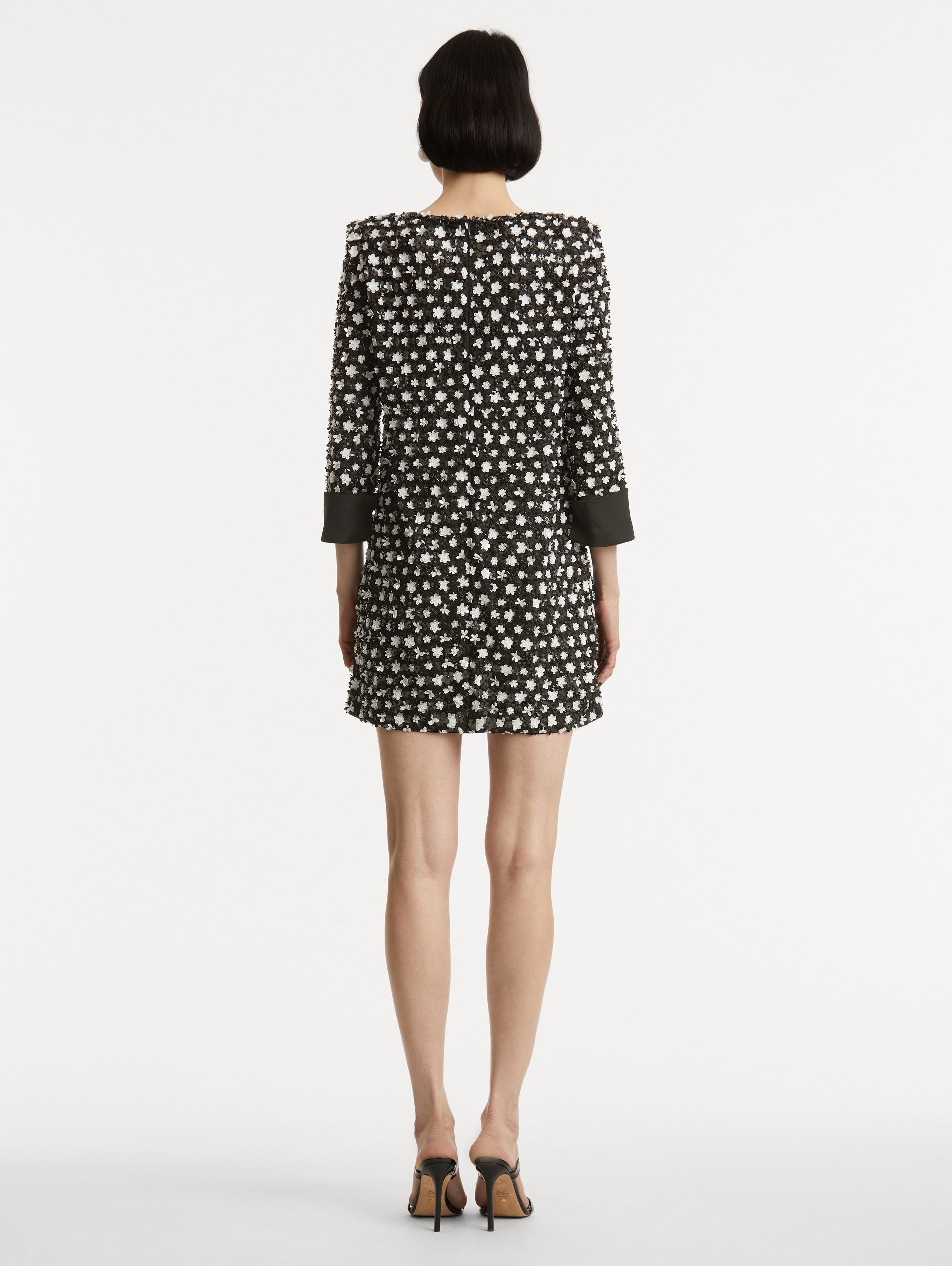 SEQUIN FLORET EMBROIDERED DRESS - 3