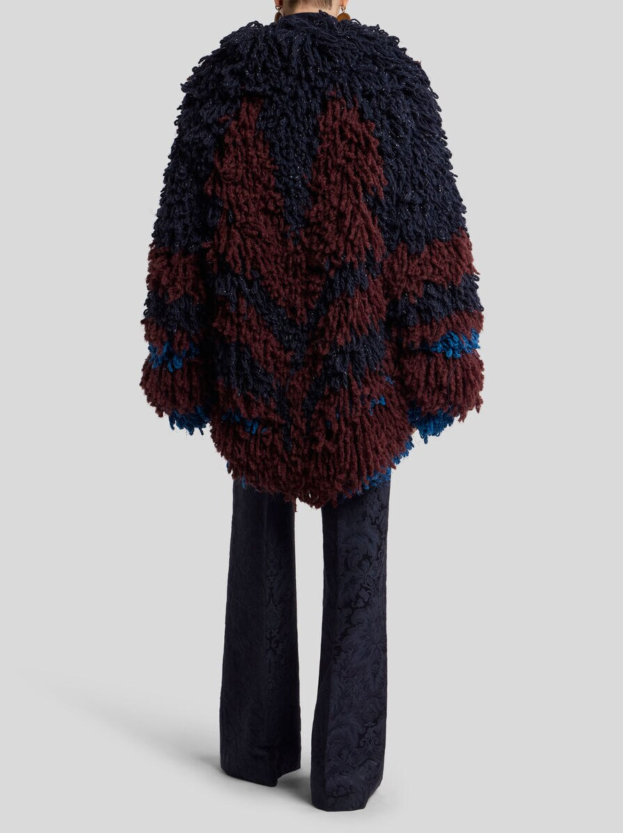 WOOL- AND ALPACA-BLEND FUR-STITCH JACKET - 4