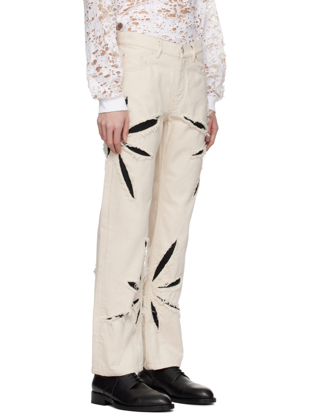 Off-White Origami Cut-Out Jeans - 2