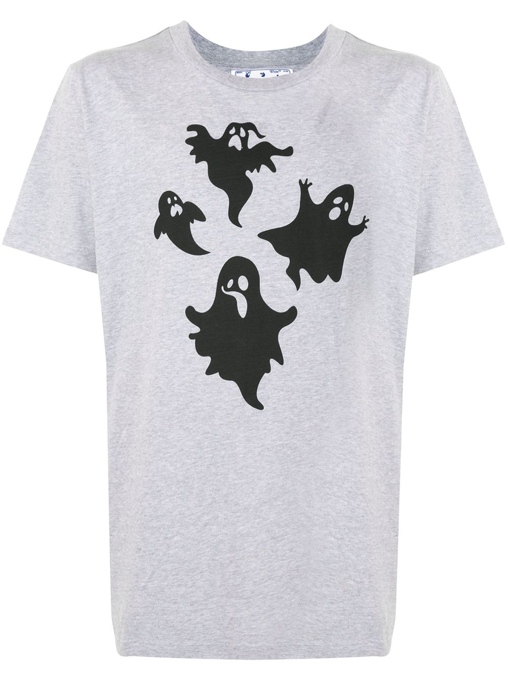 ghost-print cotton T-shirt - 1