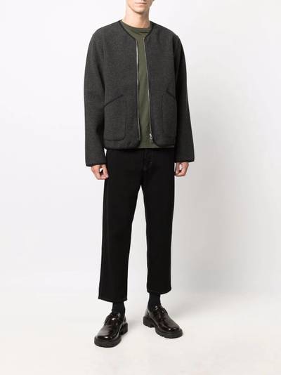 Universal Works zip-up wool-blend jacket outlook