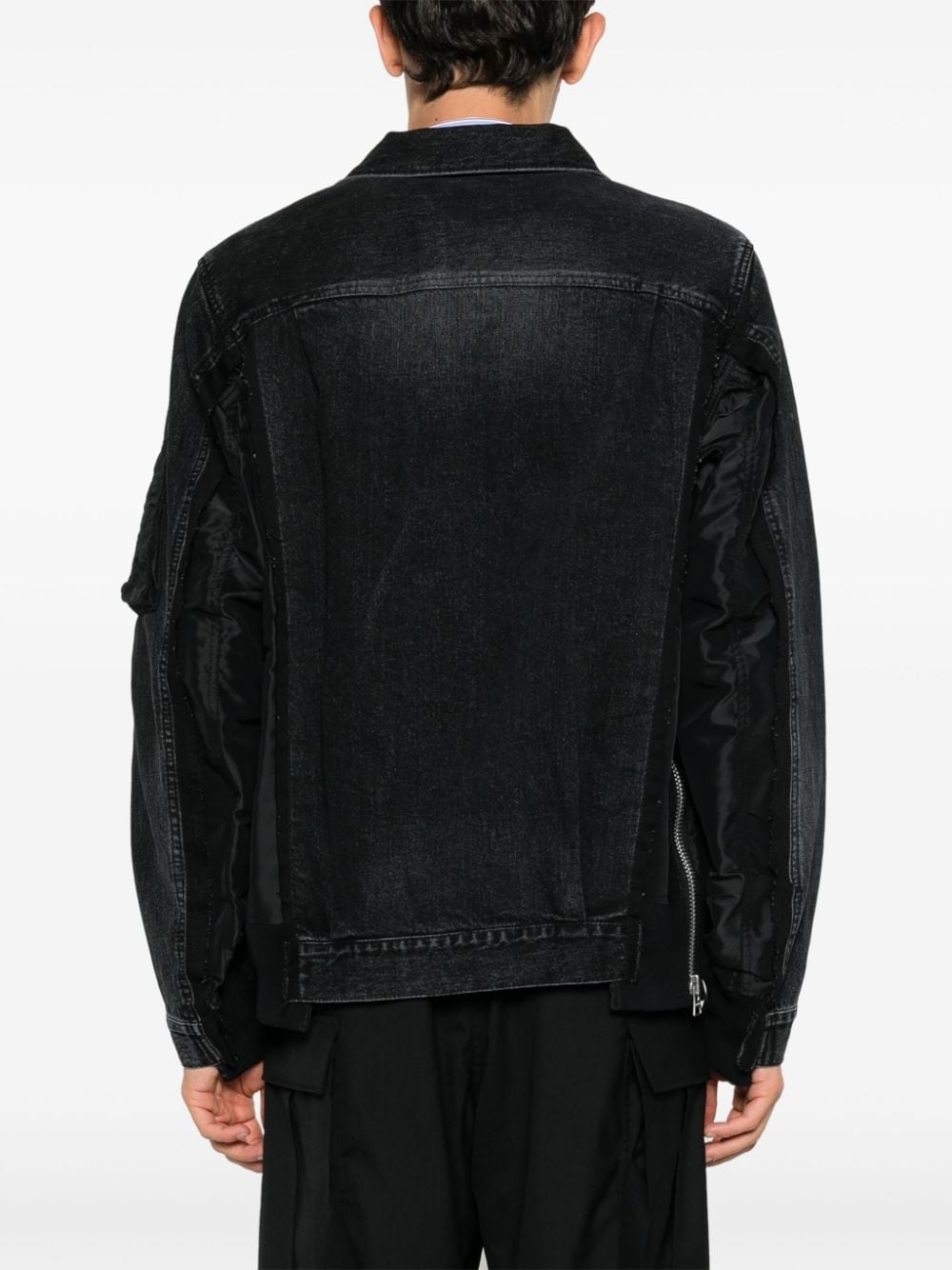 patchwork denim jacket - 4