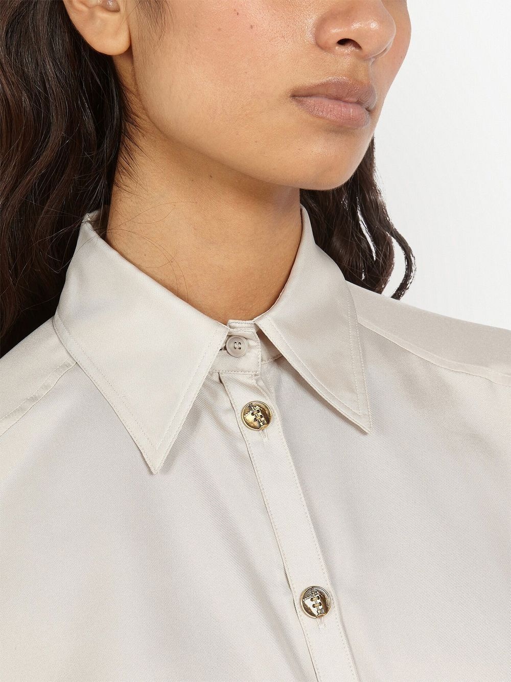 technical satin shirt - 5