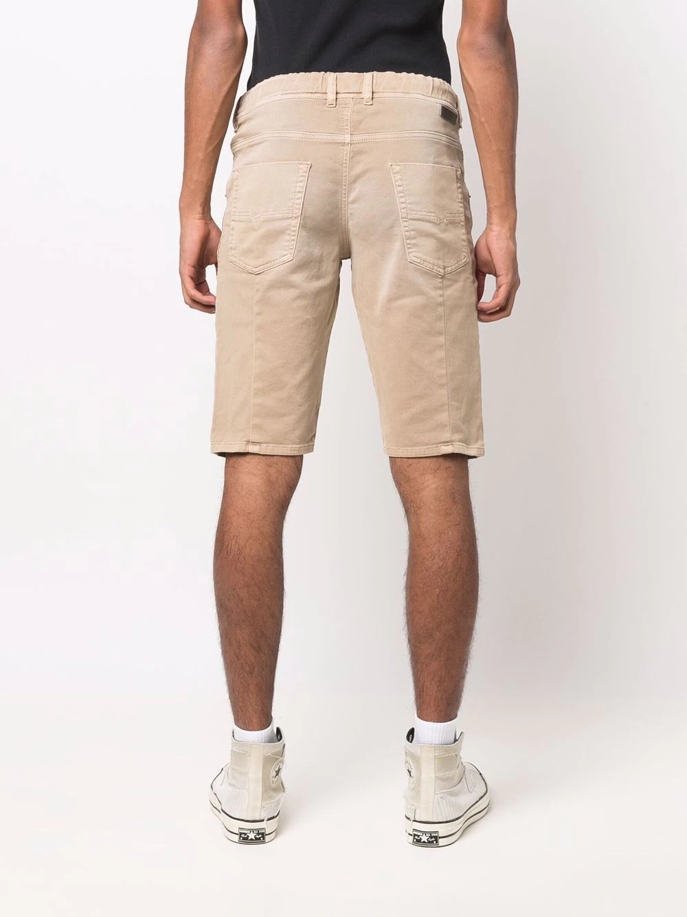 drawstring slim-cut shorts - 4