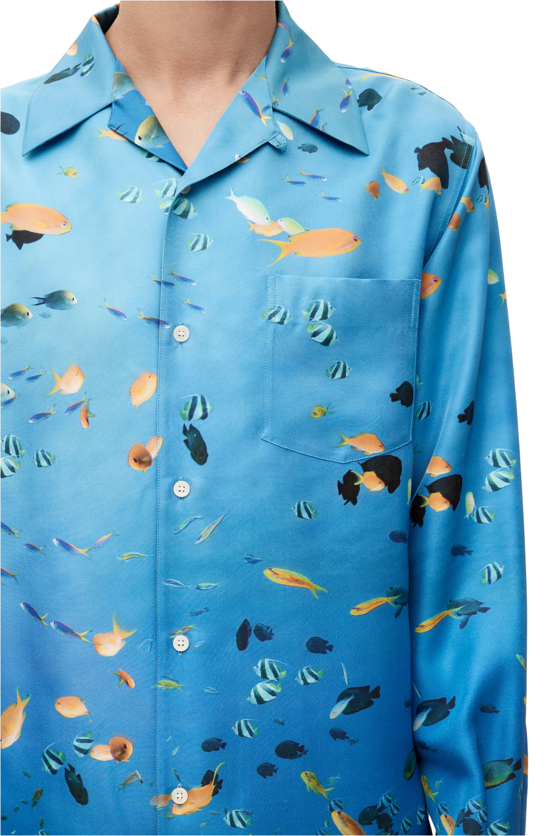 Aquarium shirt in silk - 5