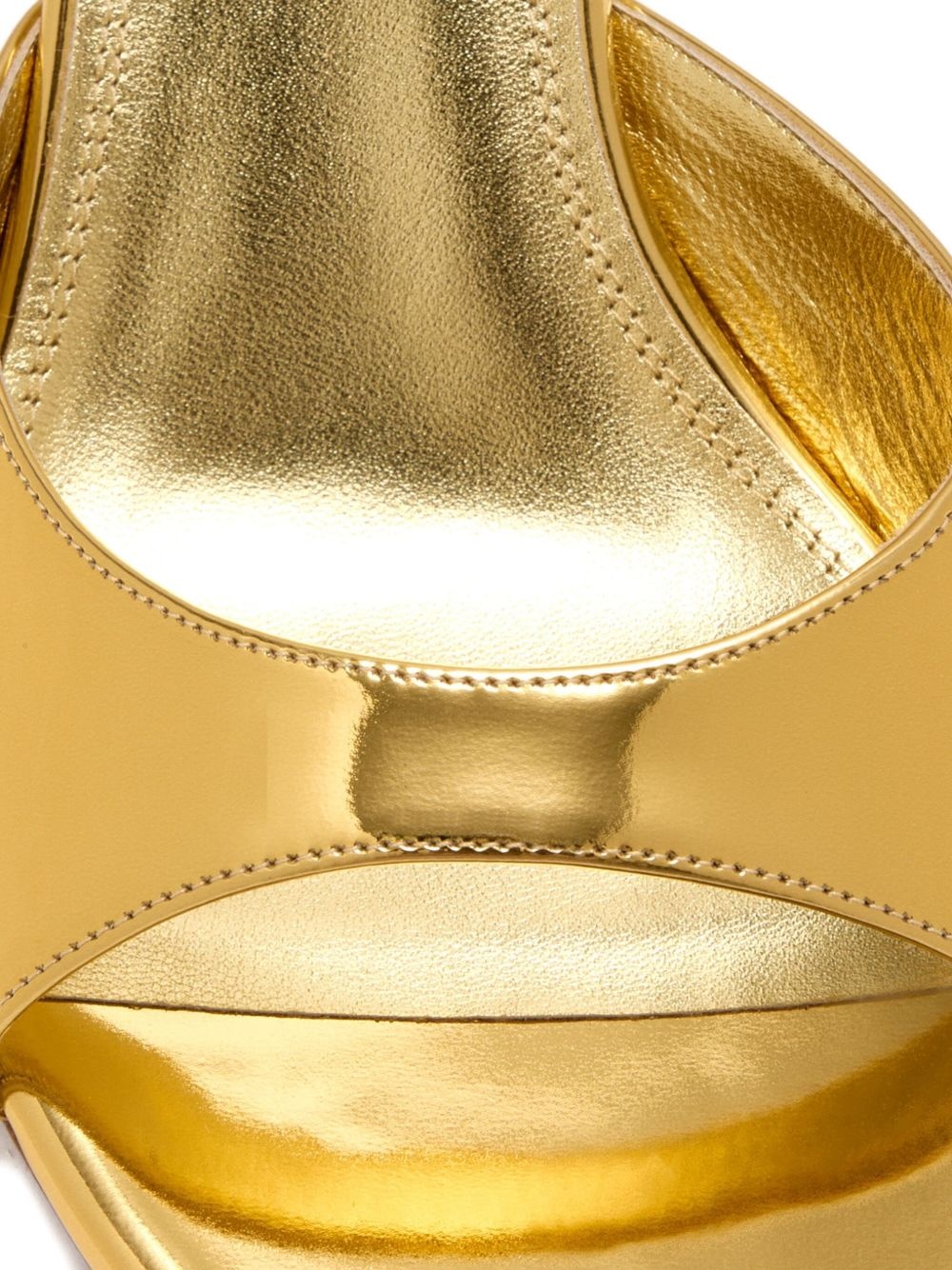 60mm Jeanne metallic mules - 4