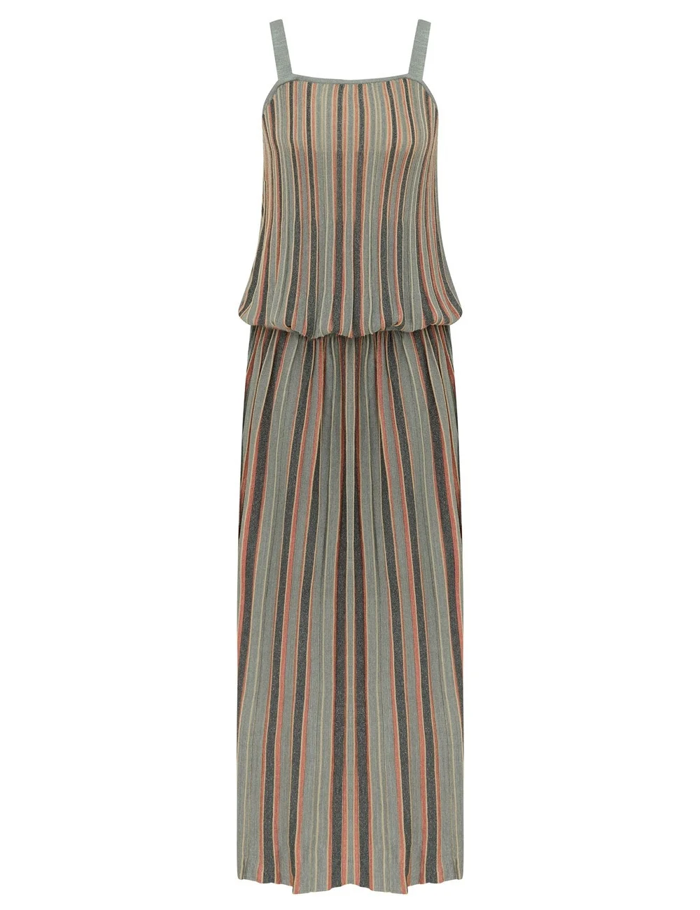 ECHO METALLIC STRIPE DRESS - 1