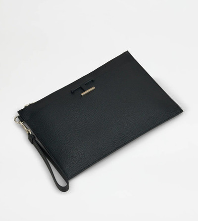 Tod's TIMELESS ENVELOPE IN LEATHER MINI - BLACK outlook