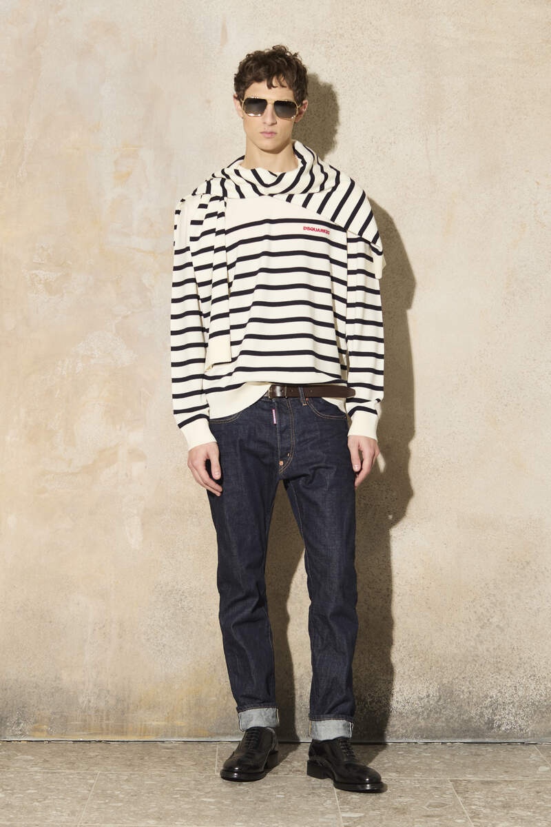 STRIPED KNIT SWEATER - 6