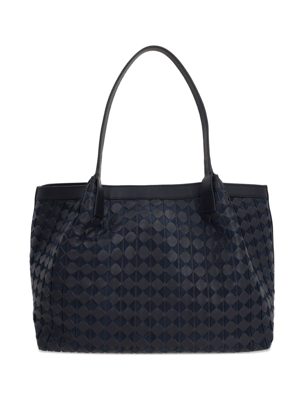 woven nappa-leather tote bag - 2