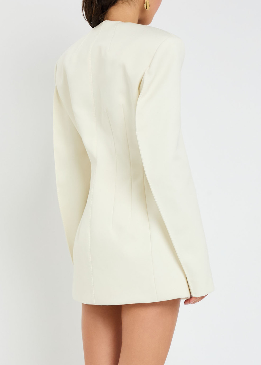 Wardrobe.nyc X Rhw Double-breasted Wool-blend Mini Blazer Dress - 3