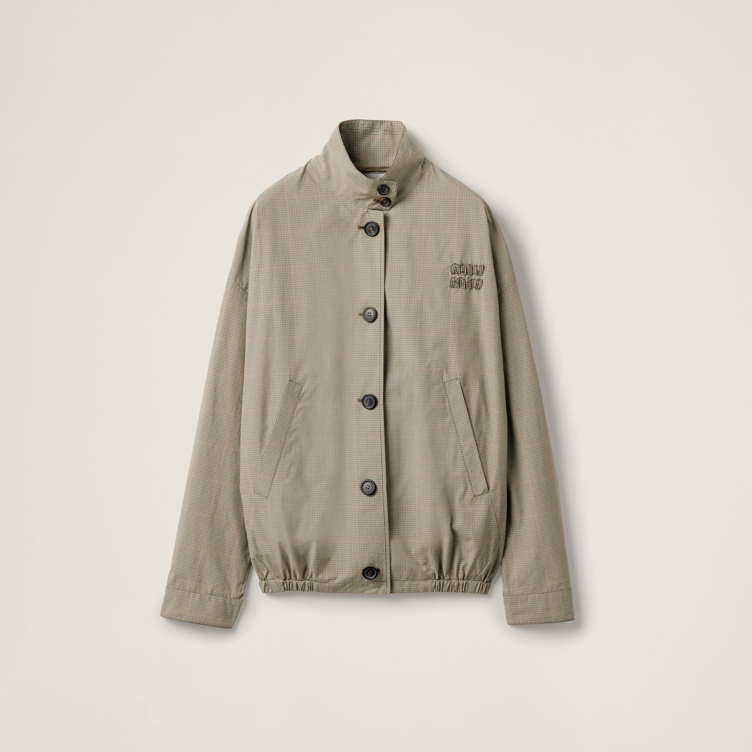 Technical check blouson jacket - 1