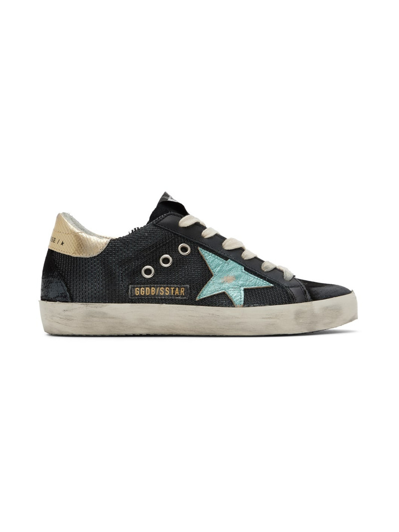 Black Super-Star Low-Top Sneakers - 1