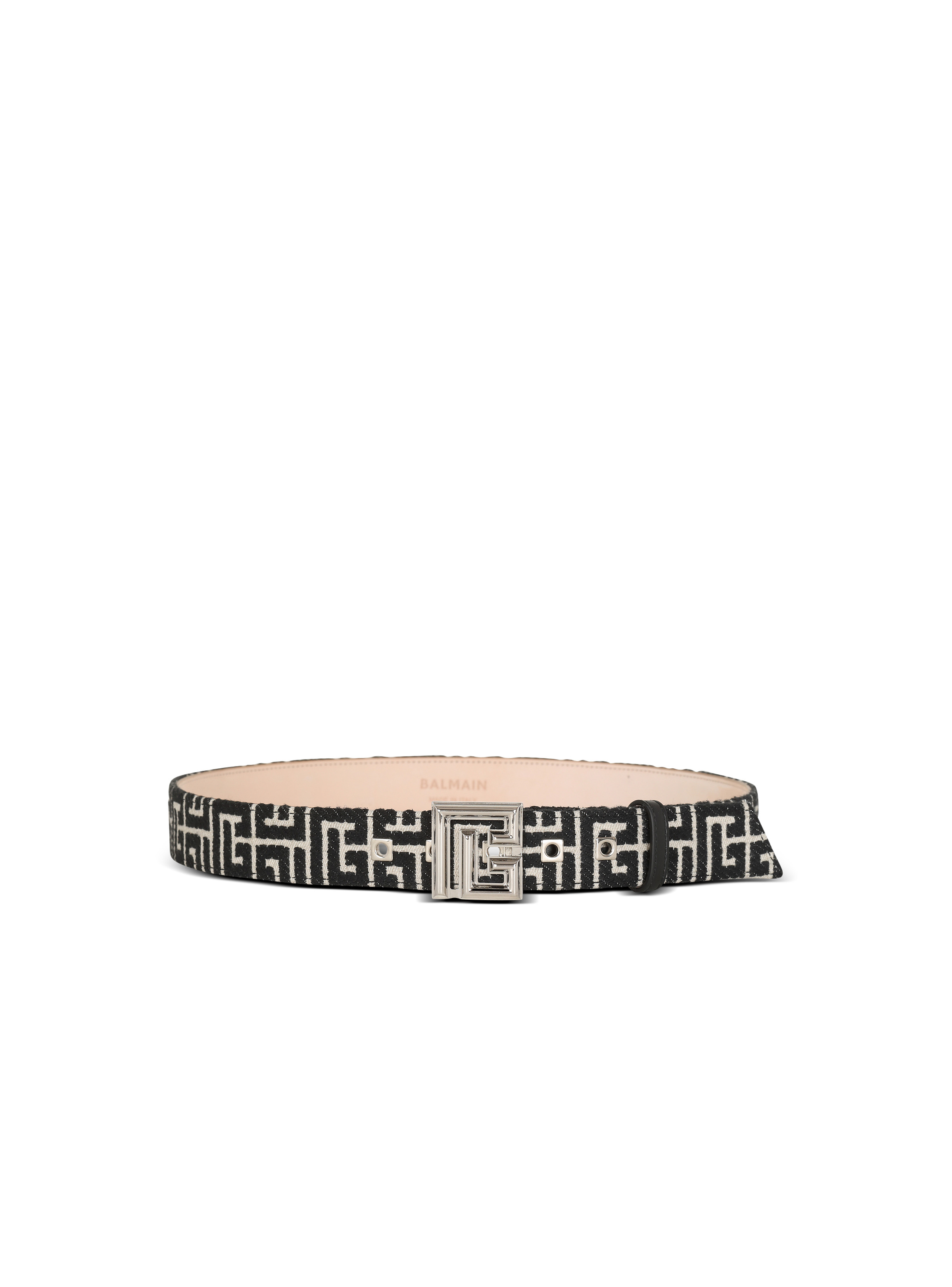 PB Belt in monogrammed jacquard - 1