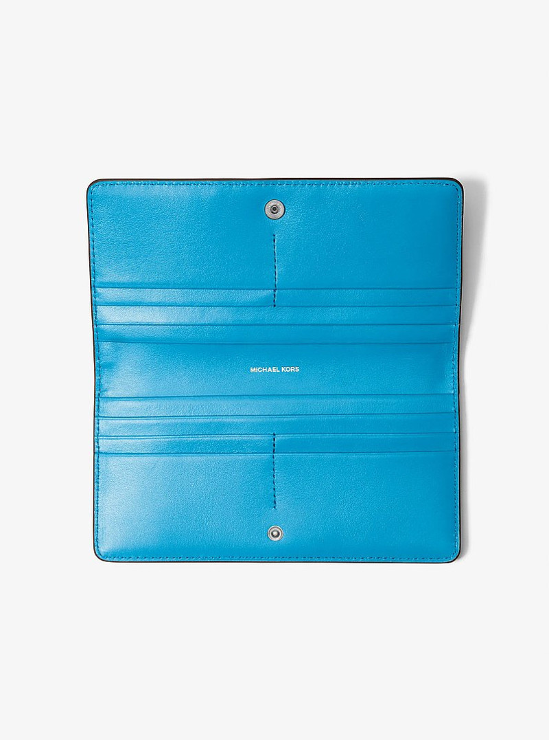 MICHAEL KORS Bryant Large Pebbled Leather Snap-Front Wallet outlook