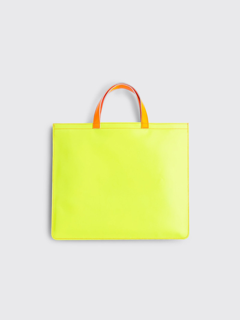 Comme Des Garçons COMME DES GARÇONS WALLET SUPER FLUO LEATHER BAG PINK / YELLOW outlook