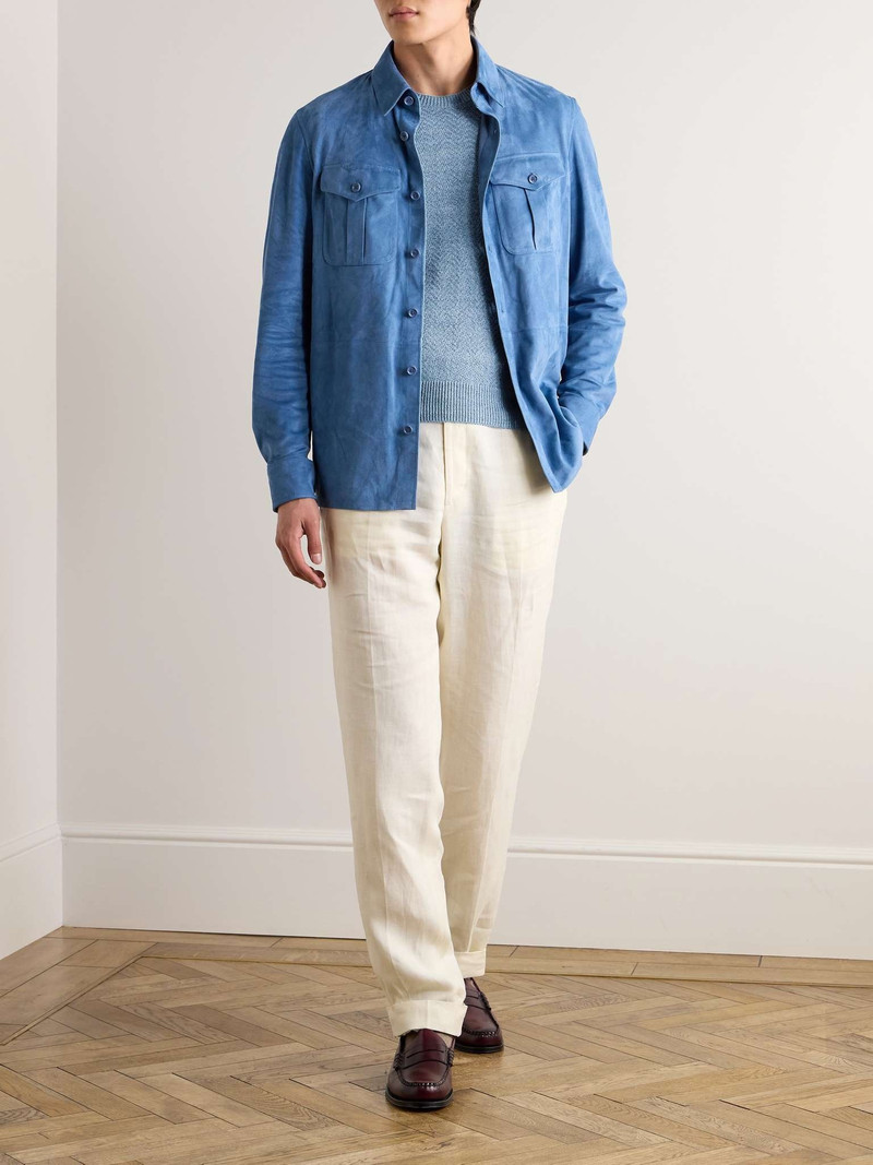 Ralph Lauren Slim-Fit Mulberry Silk and Linen-Blend Sweater outlook