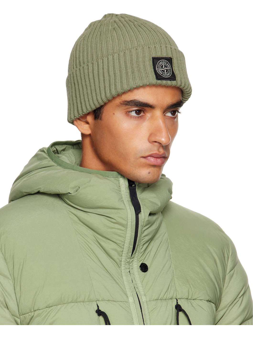 Green N100002 Full Rib Beanie - 2